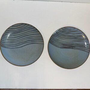 Lot of 2 Joseph Abboud ~ Mediterranean Waves ~ Stoneware 1032 8" Salad Plate